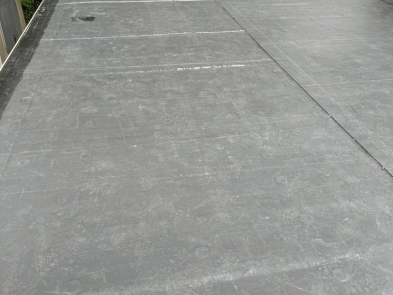 Rubber Roof Project Bellingham MA: Close-up view of the durable, expertly installed rubber roofing system ensuring maximum protection and quality craftsmanship.